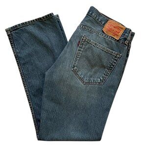 Levis 505 Regular Fit Mens Jeans Adult 34 x 30 Blue Stonewash Denim